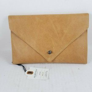 Hearth and Hand cognac leather wallet w/Magnolia